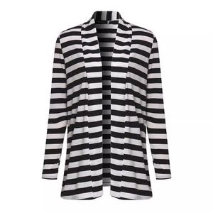 Long Sleeved Striped Cardigan